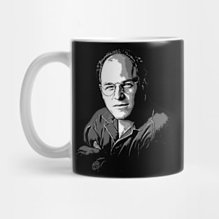 george costanza black and white art Mug